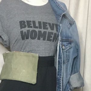 Recycled Vtg Military Duffle Fanny Pak / Belt Bag Clutch